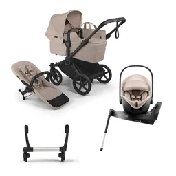 Pachet cărucior pentru copii, 4 în 1, Bugaboo Donkey 6, Desert Taupe - 1