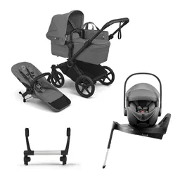 Pachet cărucior pentru copii, 4 în 1, Bugaboo Donkey 6, Moon Grey - 1