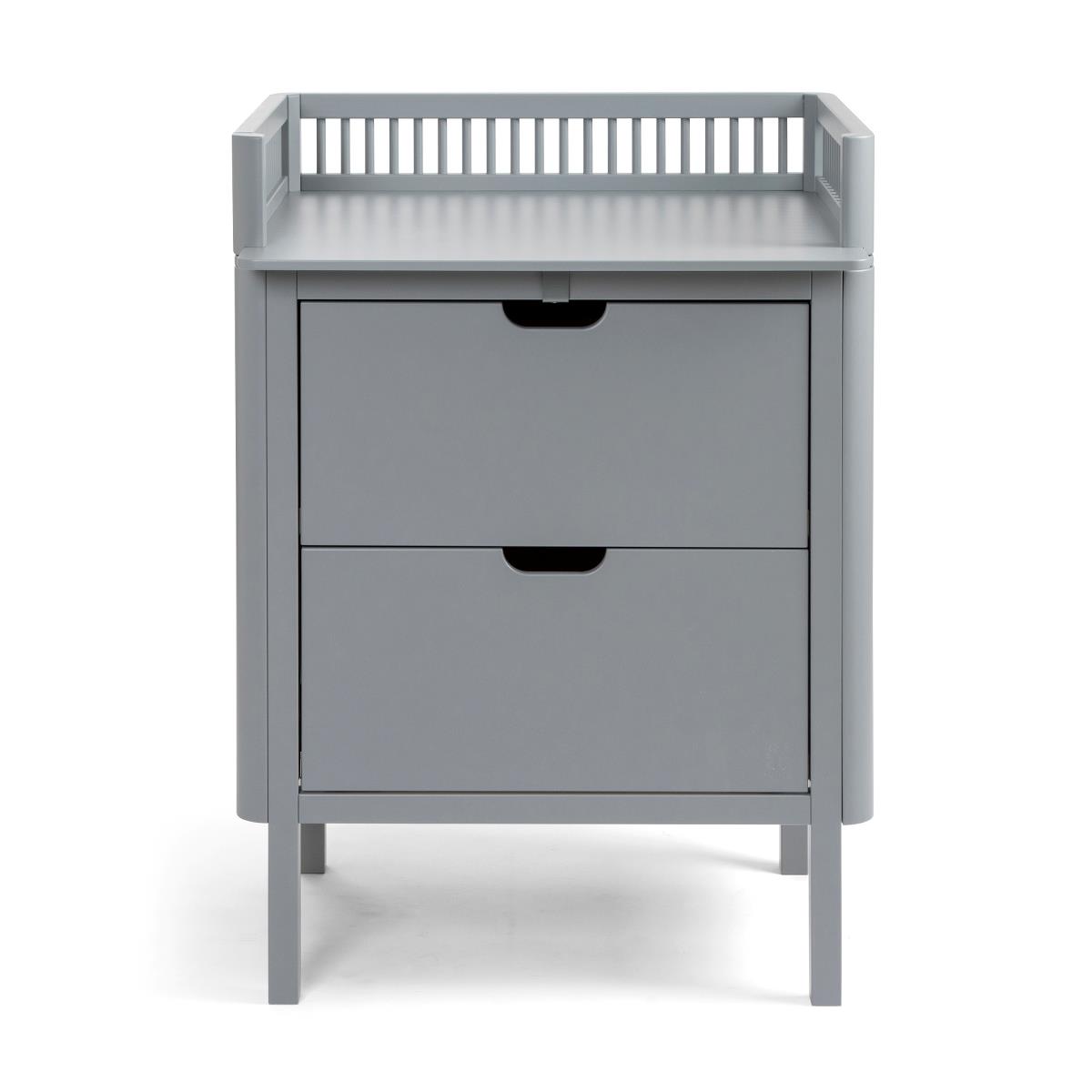 Product Image for Masă de înfășat, comodă cu 2 sertare, grey