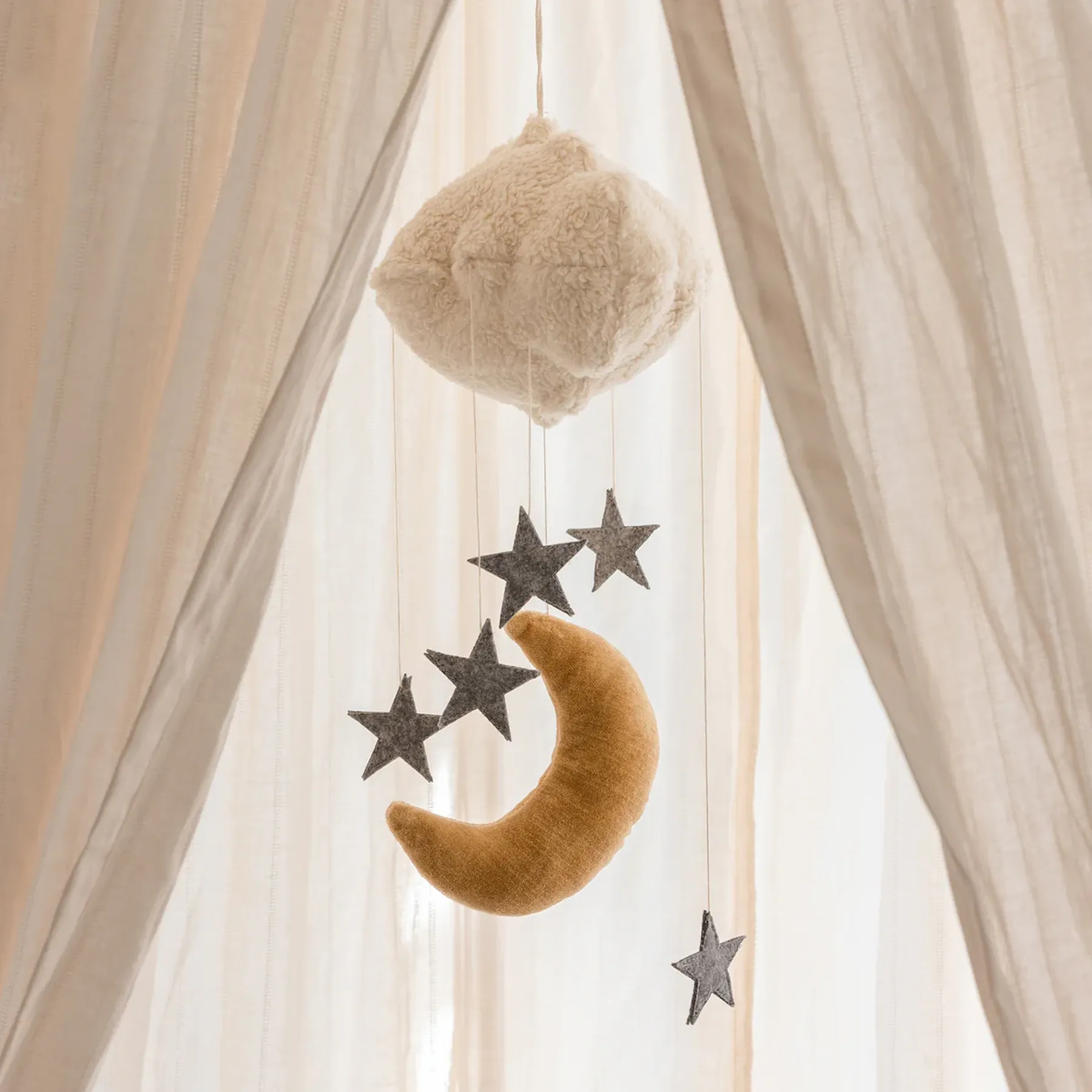 Baby mobile, Moon & Stars - 3