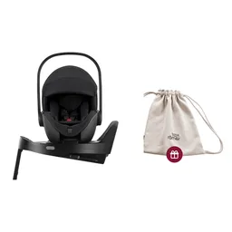Pachet scaun auto tip scoică pentru copii cu bază ISOFIX inclusă, Britax Römer, reclinabil, 0-15 luni, 40-85 cm, 0-13 kg, BABY-SAFE PRO + husă de vară, Moonbeam - 1