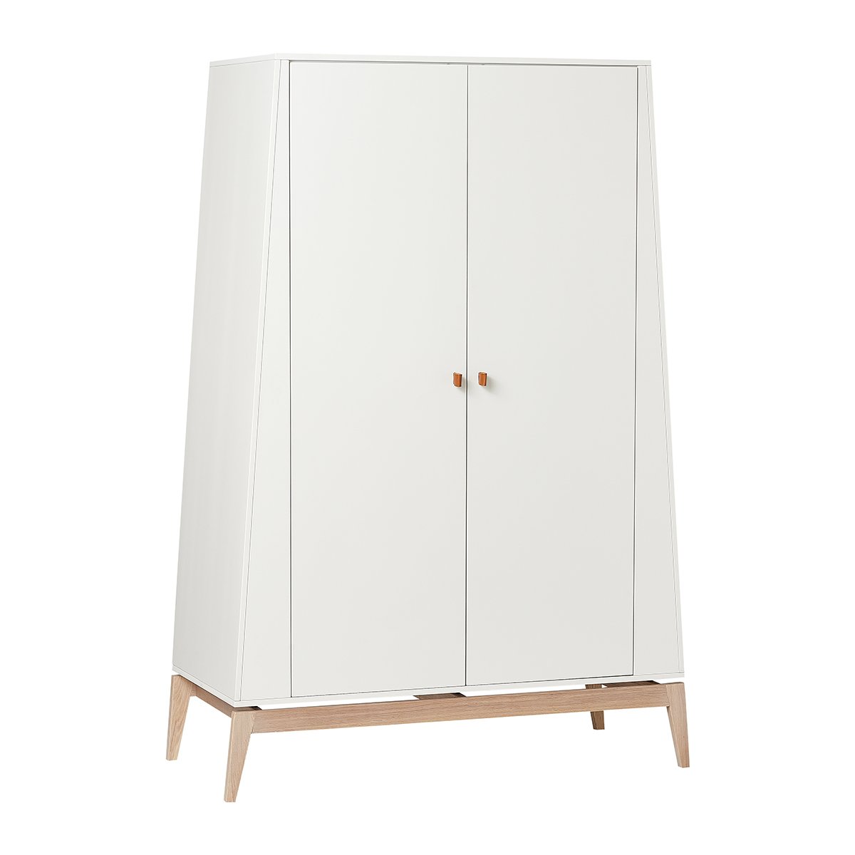 Product Image for Dulap cu 2 uși, 190 x 130 cm, Luna, white/ oak