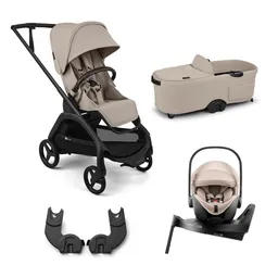 Pachet cărucior pentru copii, 4 în 1, Bugaboo Dragonfly Plus, Desert Taupe - 1