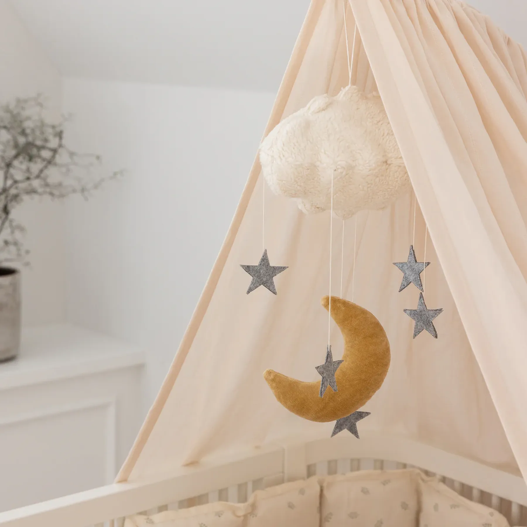 Baby mobile, Moon & Stars - 4