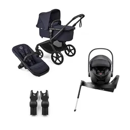 Pachet cărucior pentru copii, 4 în 1, Bugaboo Fox 5 Renew, Deep Indigo - 1