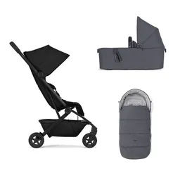Joolz Aer2 Buggy, Space black + Joolz Aer2 cot, Stone Grey + Joolz footmuff, Stone Grey - 1