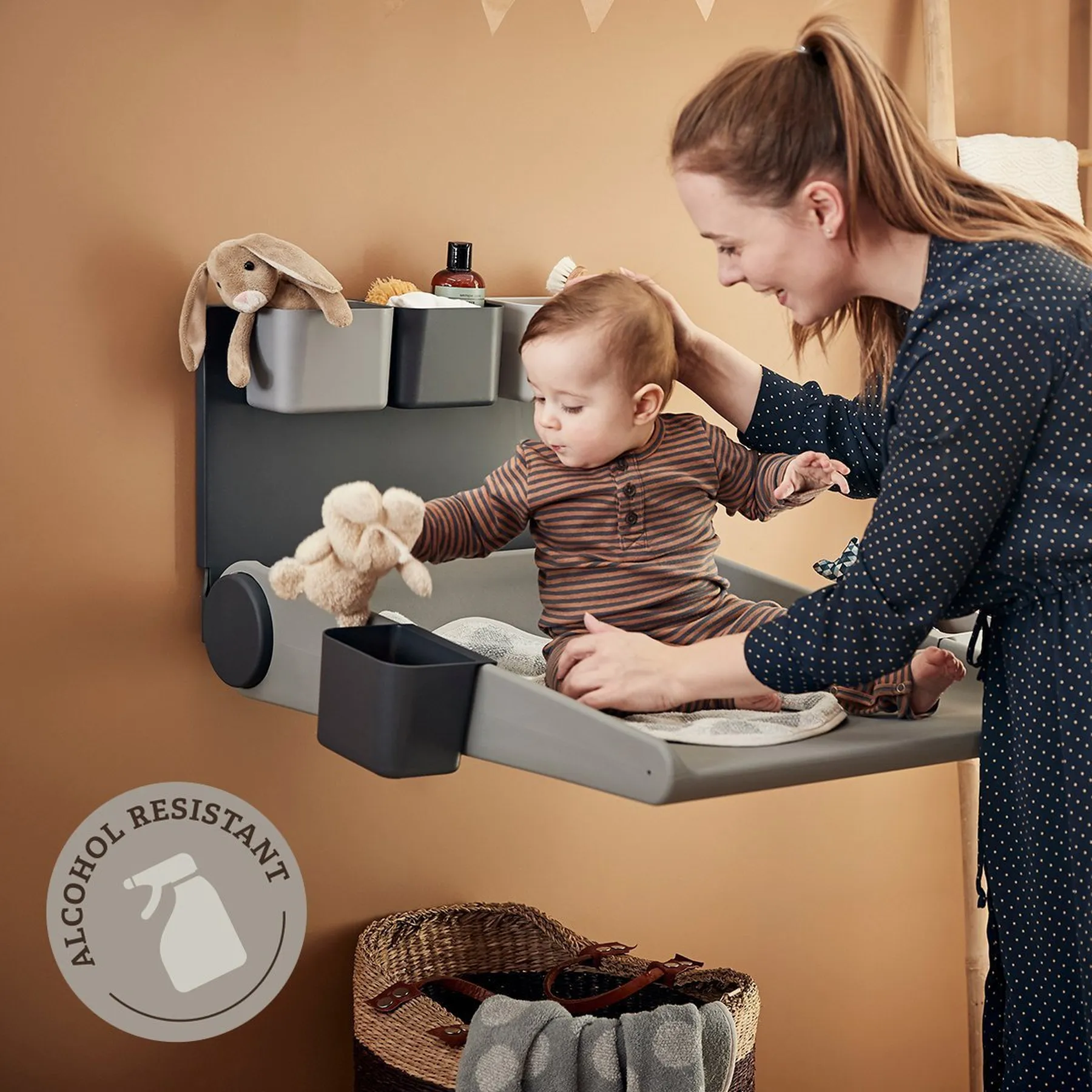 Wall mounted changing table - 7