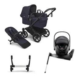 Pachet cărucior pentru copii, 4 în 1, Bugaboo Donkey 6, Deep Indigo - 1