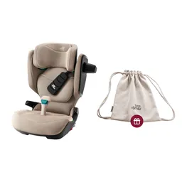 Pachet scaun auto pentru copii Britax Römer, 3,5-12 ani, 100-150 cm, 15-36 kg, KIDFIX PRO + husă de vară, Moonbeam - 1