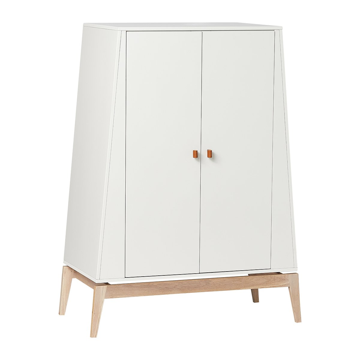Product Image for Dulap cu 2 uși, 138 x 103 cm, Luna, white/ oak