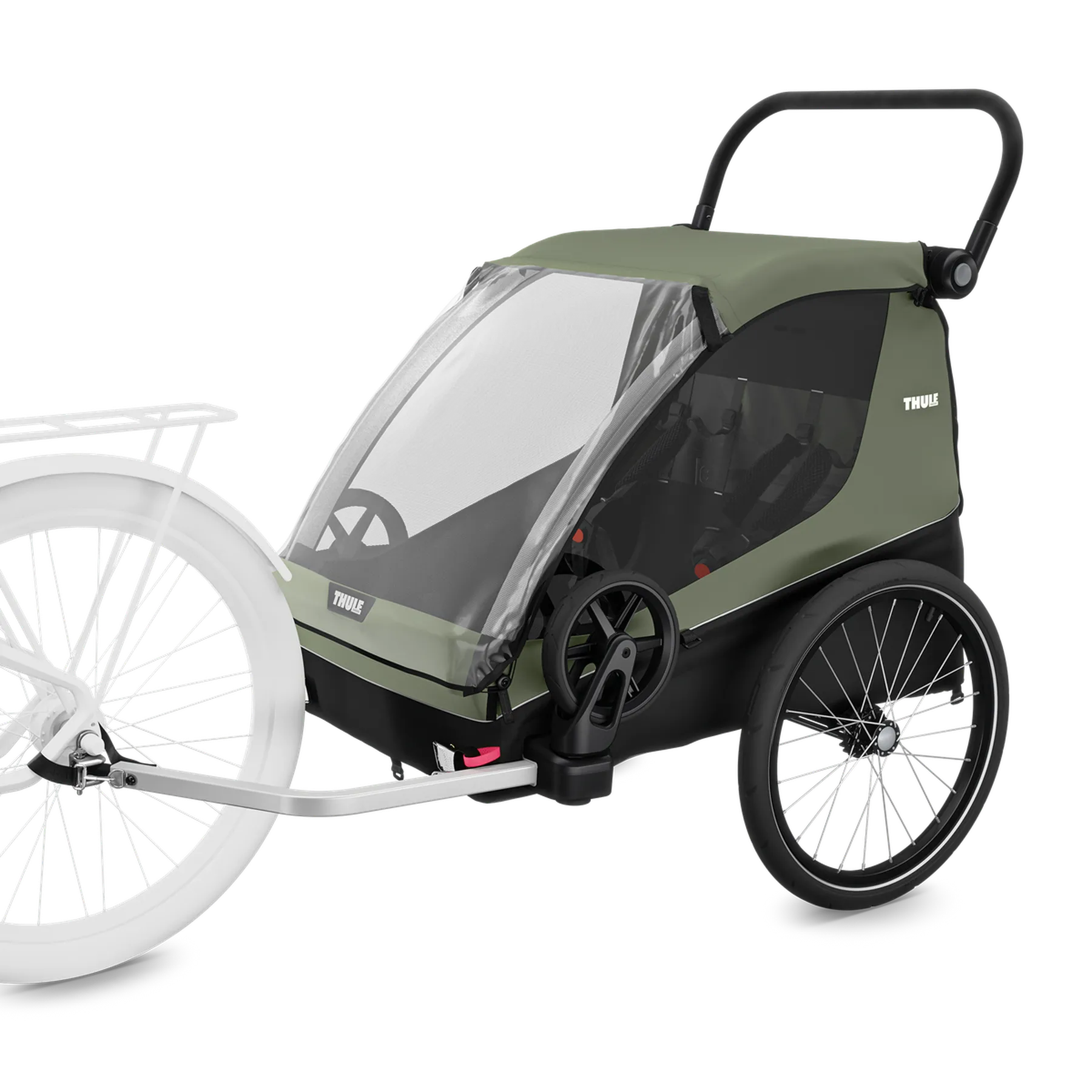 Remorcă de bicicletă pentru transport copii, câini sau bagaje, Thule Courier - 3