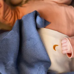 Pătură din bumbac organic, Cloud, 75 x 100 cm - 3