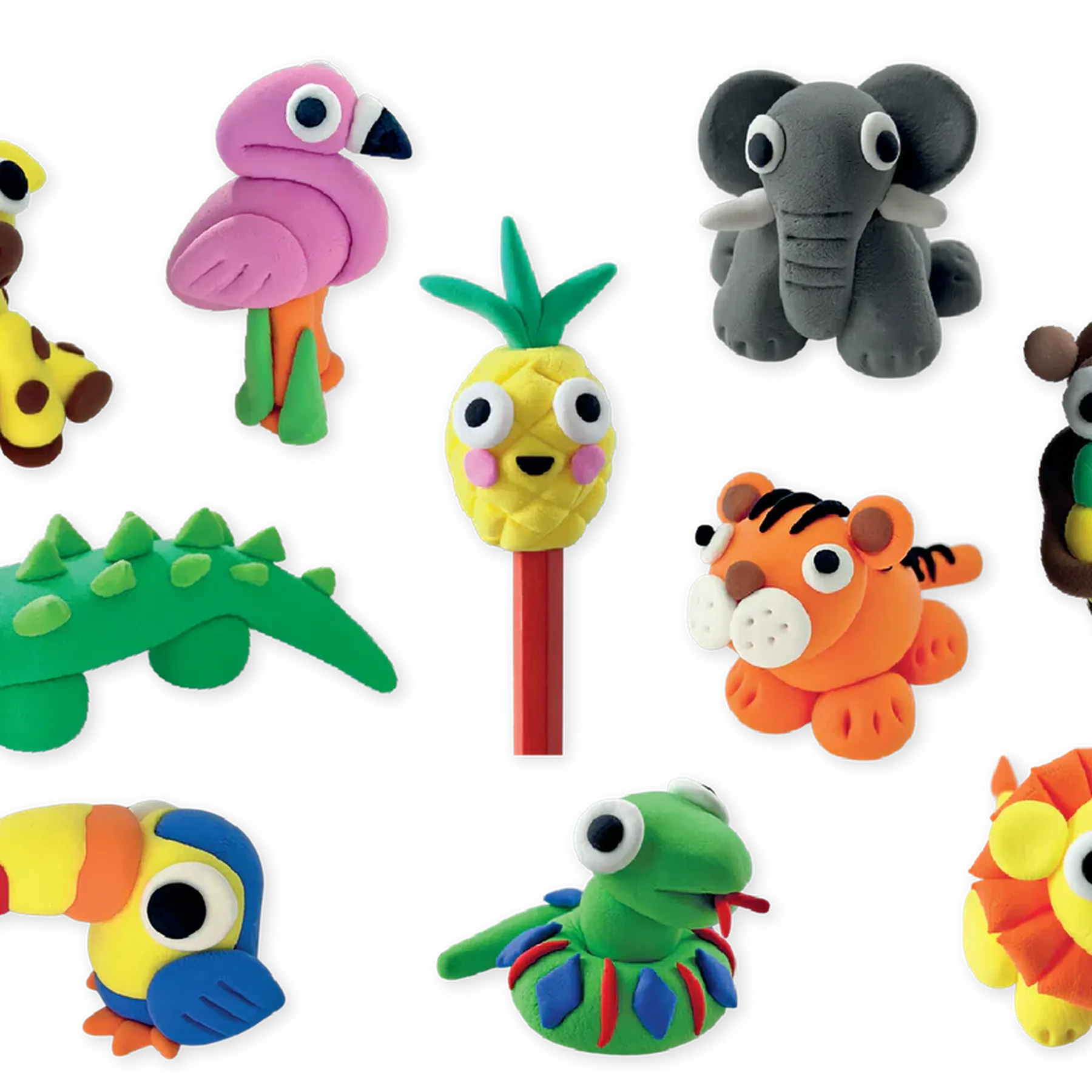 Set plastilină 10 culori, Clay & Play - 3