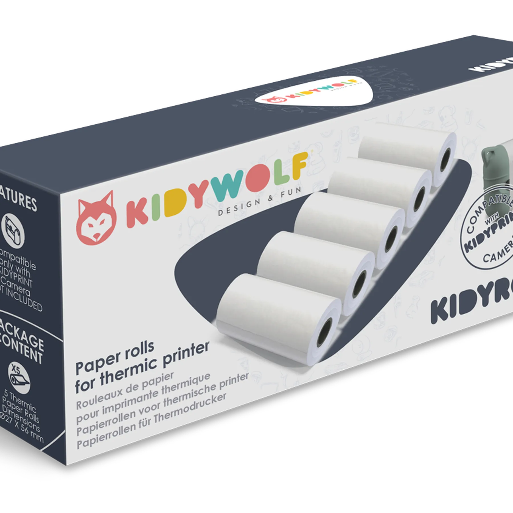 Role de hârtie KIDYROLL pentru camera foto KIDYPRINT - 2