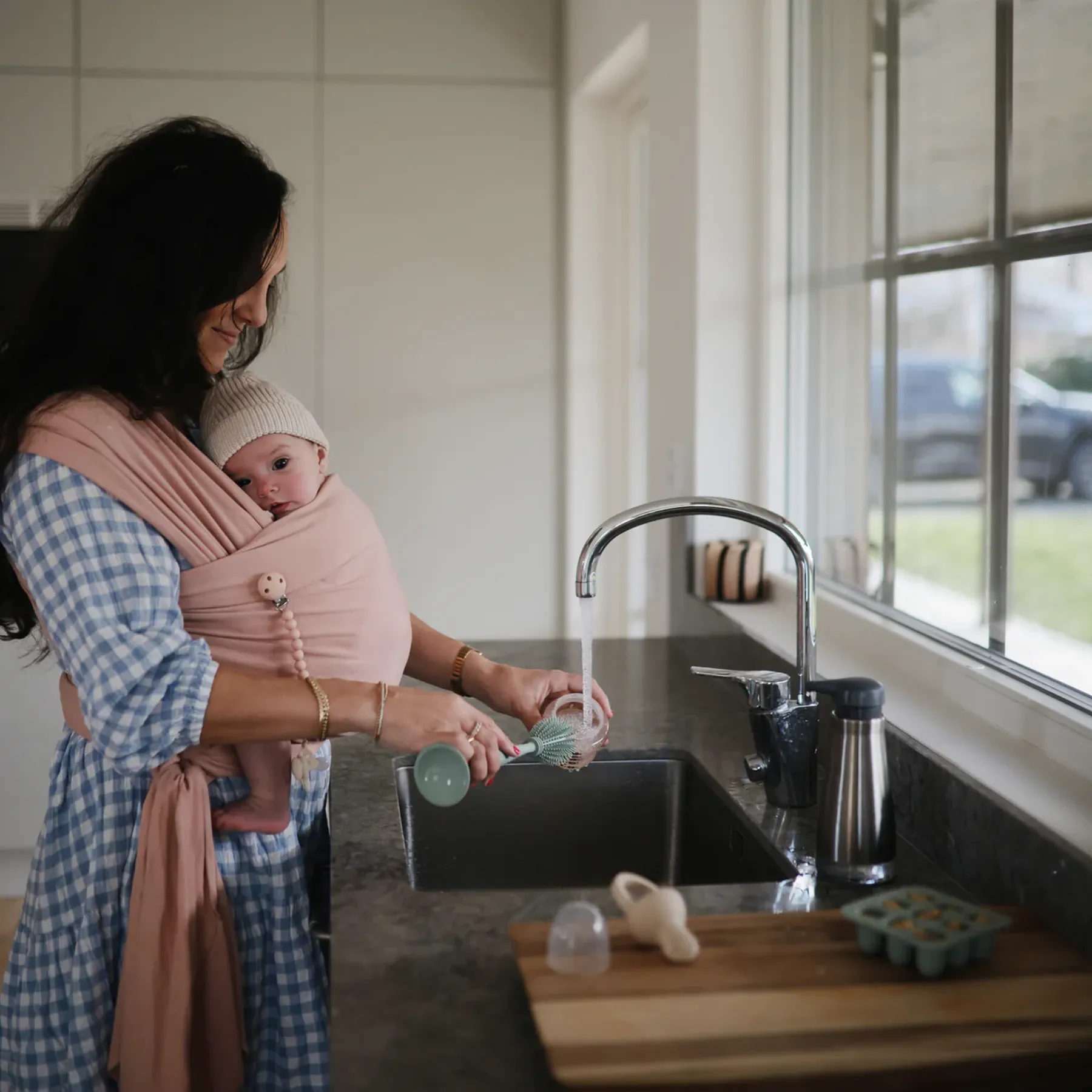 Perie din silicon pentru biberon - 3