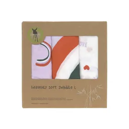 Museline din bumbac și fibre de bambus, set de 3 bucăți, Heavenly Soft, 80 x 80 cm - 2