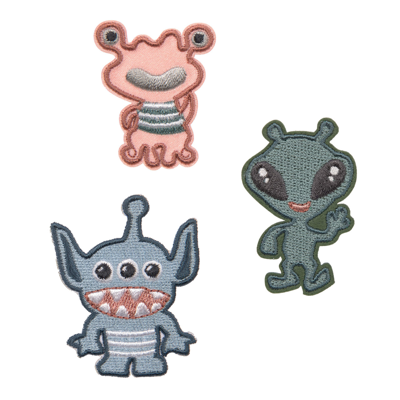 Product Image for Set trei stickere textile adezive, monster