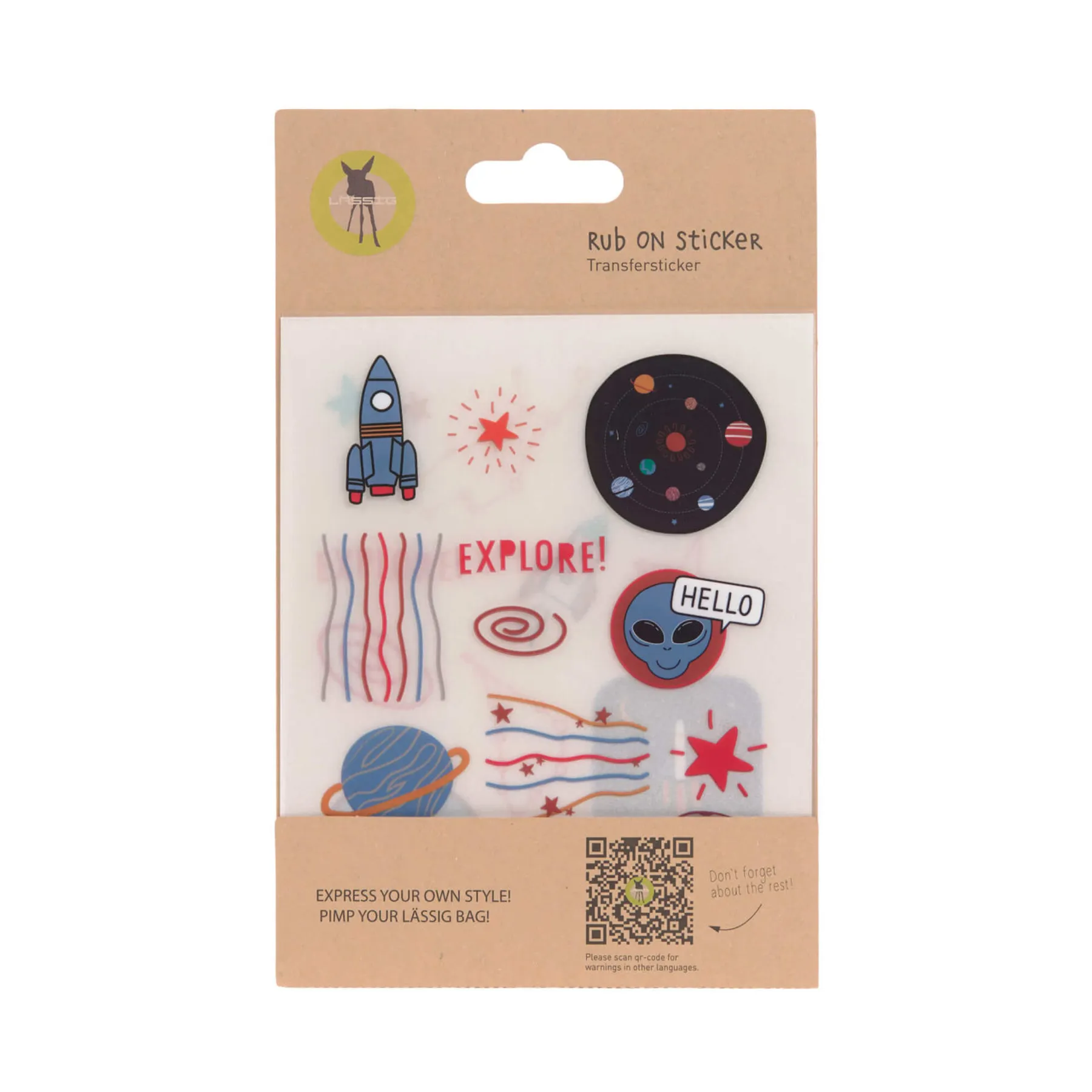 Set stickere cu folie de transfer, Rub on - 1