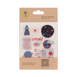 Set stickere cu folie de transfer, Rub on - 1