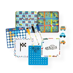 Jocuri magnetice în cutie metalică, 6 în 1, Fun & Games - 2