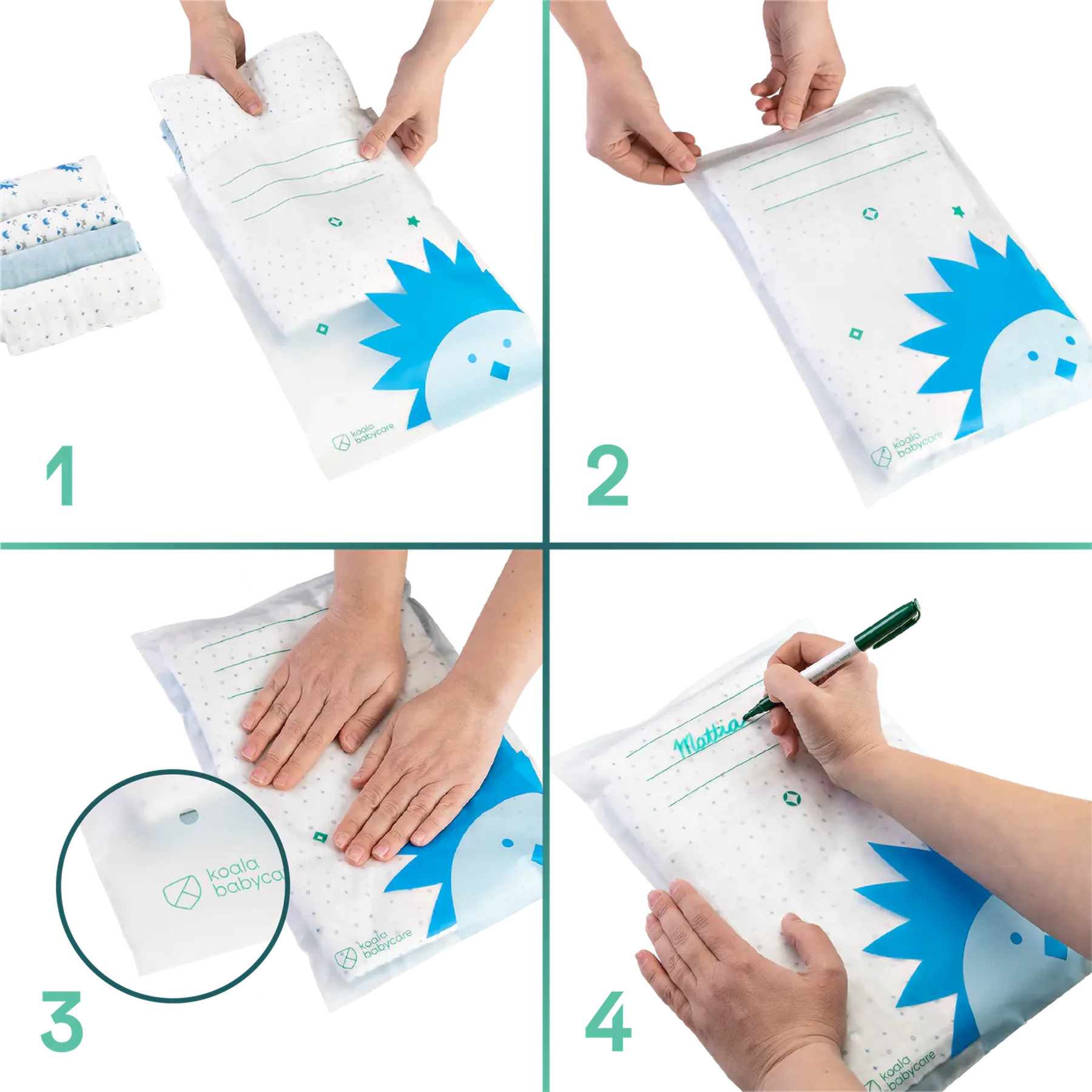 Pungi organizatoare, set de 12 bucăți - 3