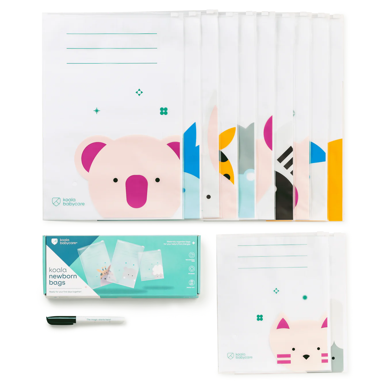 Product Image for Pungi organizatoare, set de 12 bucăți, koala newborn