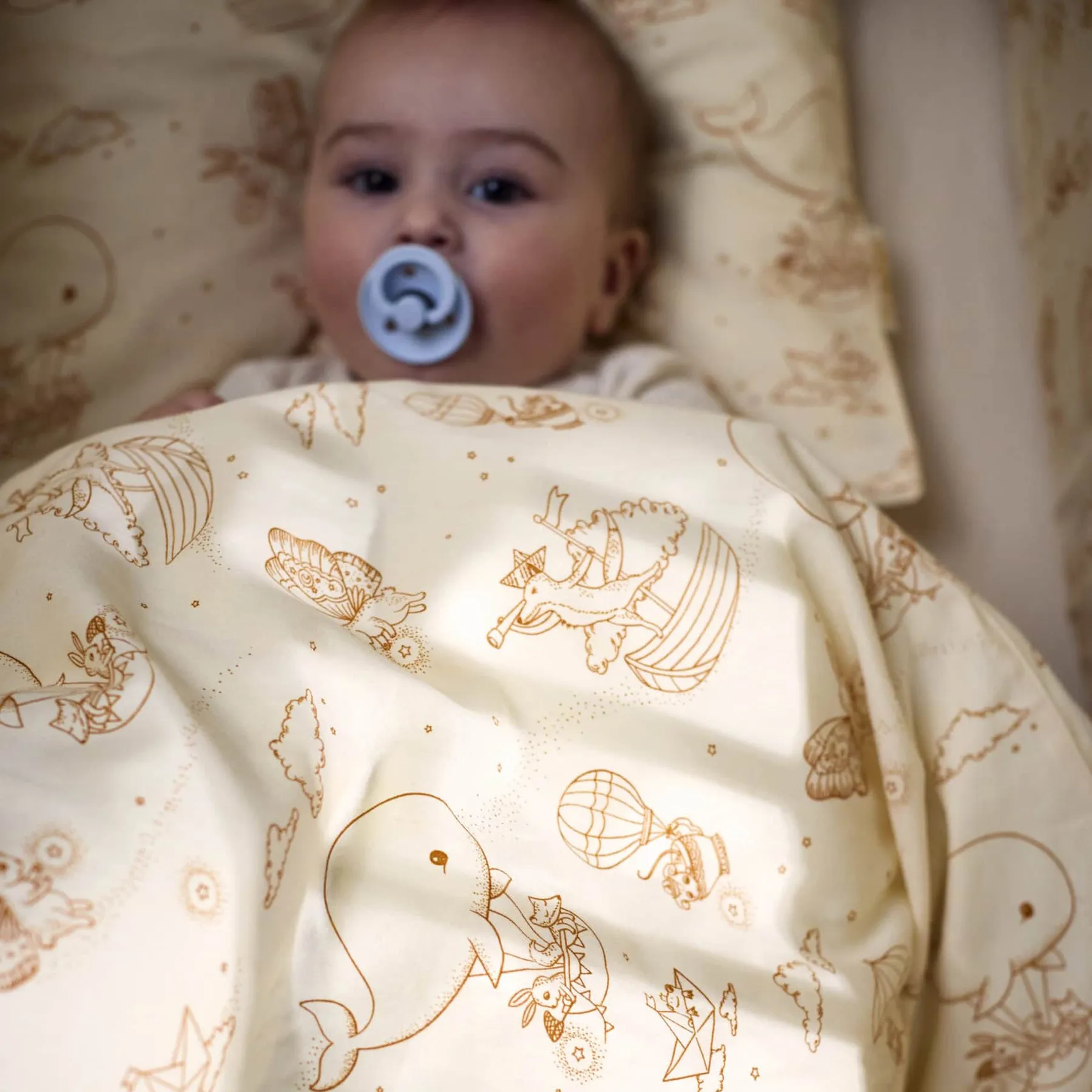 Baby bedding, organic cotton, 100 x 140 cm - 3