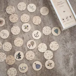 Jucărie din lemn, joc de memorie, Filibabba - 3