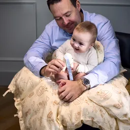 Baby bedding, organic cotton, 100 x 140 cm - 4