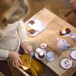 Set de jucărie pentru servit ceai, 14 piese - 4