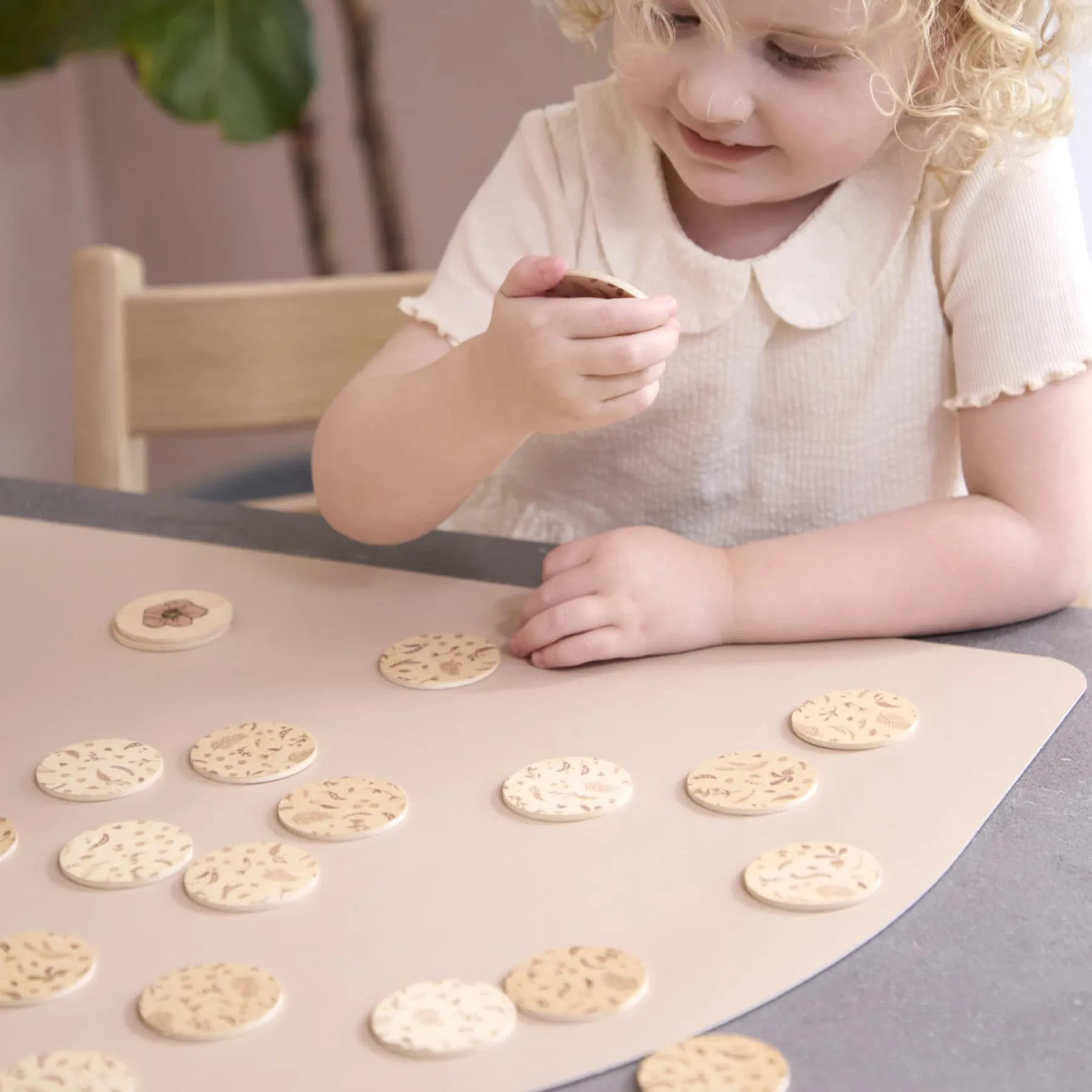 Jucărie din lemn, joc de memorie, Filibabba - 4