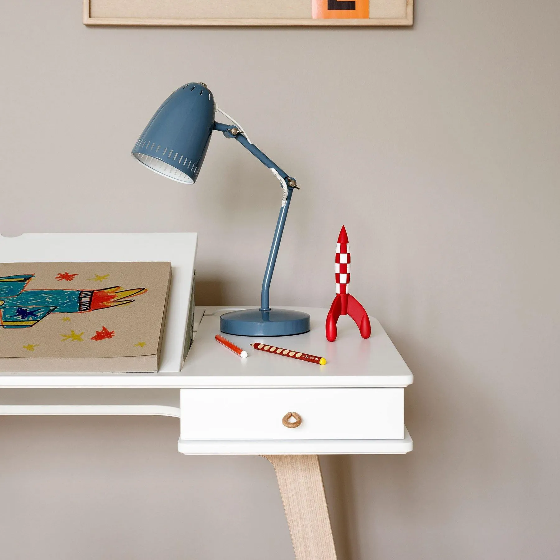 Wood desk and armchair, Set, 66 cm - 4