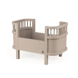 Jucărie din lemn, Pătuț pentru păpuși cu saltea - 2