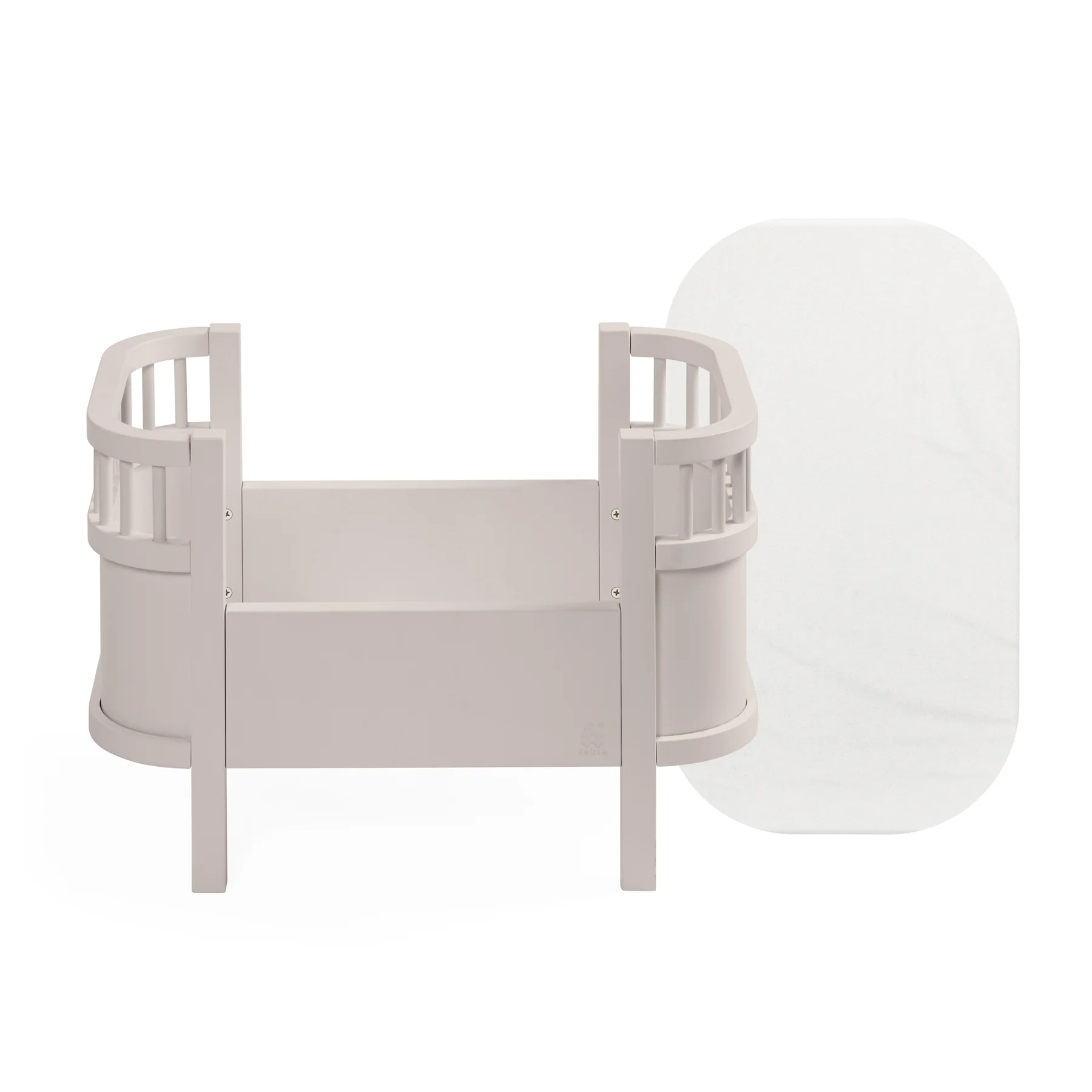 Product Image for Jucărie din lemn, Pătuț pentru păpuși cu saltea, birchbark rose