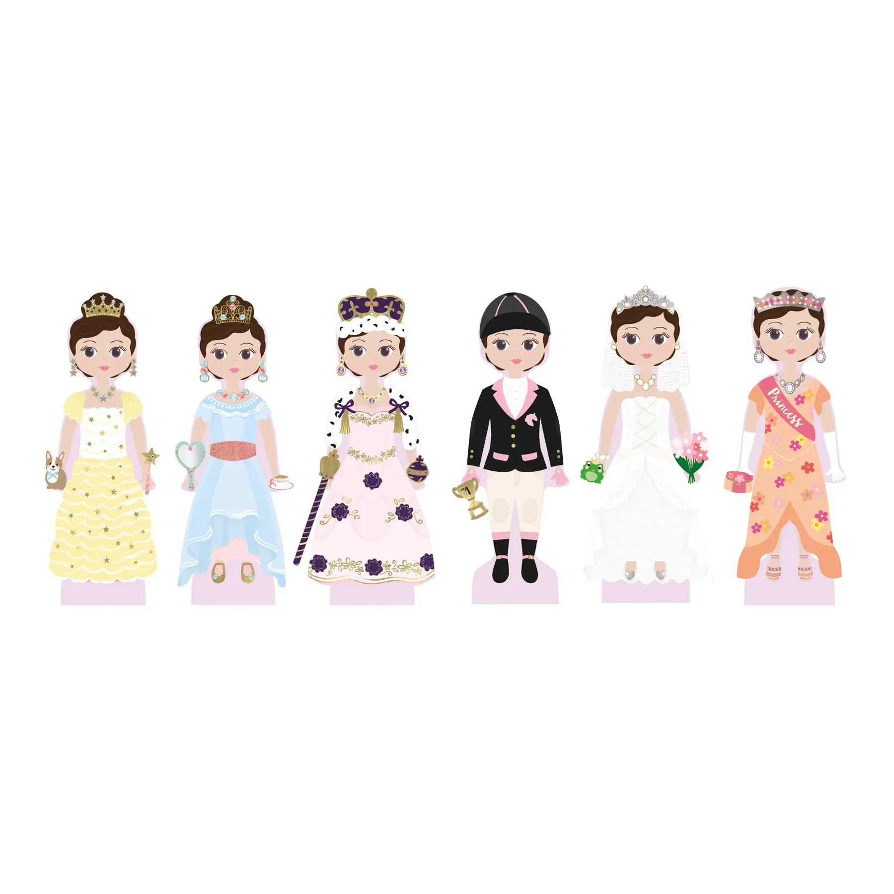 Wooden magnetic Dress Up doll - 2
