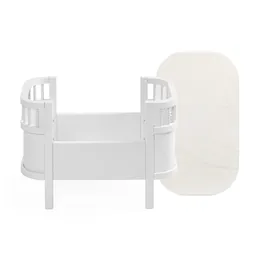 Jucărie din lemn, Pătuț pentru păpuși cu saltea - 1