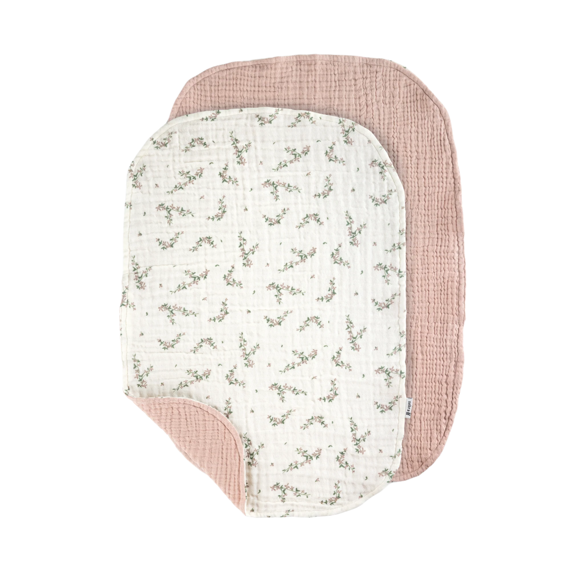 Product Image for Museline din bumbac organic, set de 2 bucăți, 58 x 40 cm, powder rose