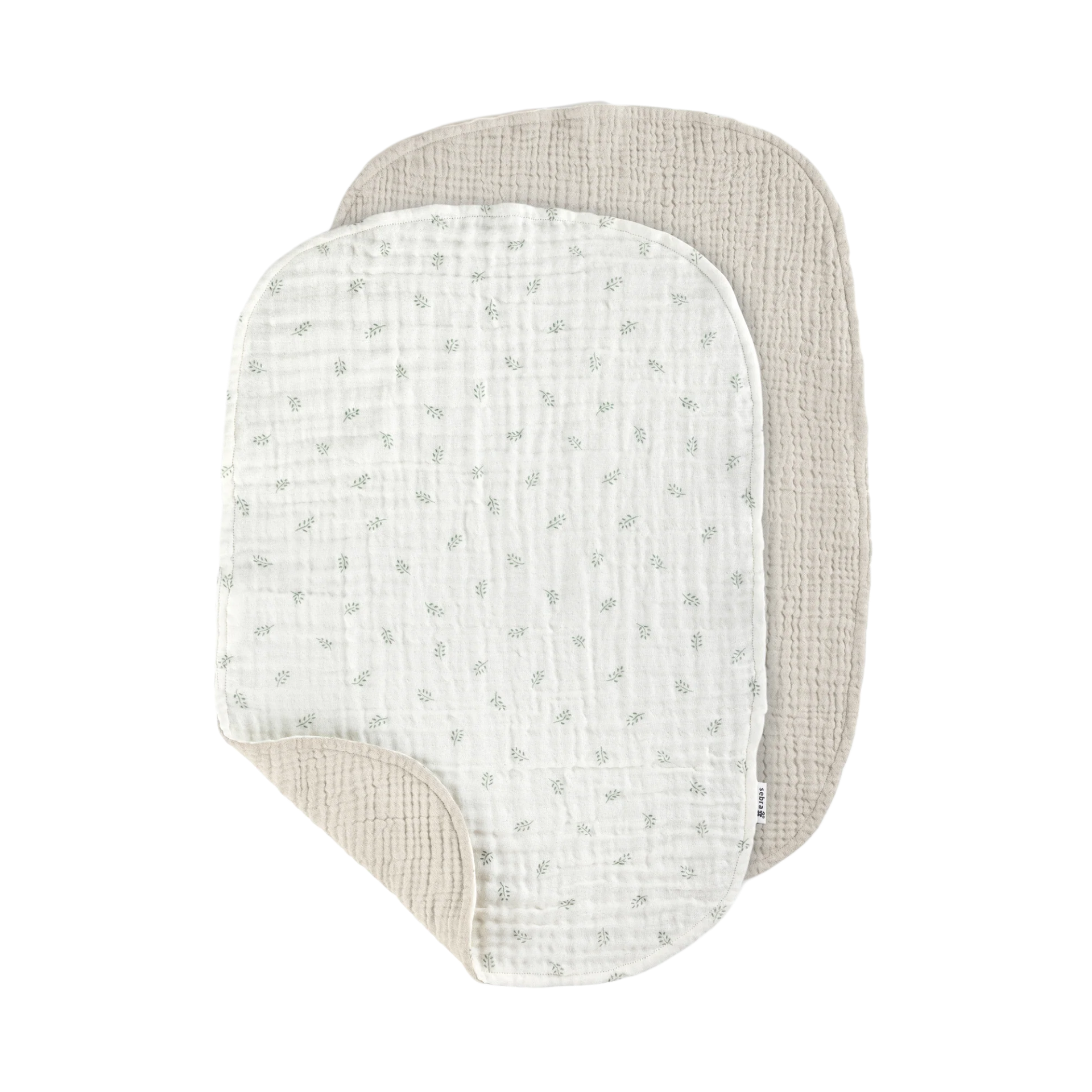 Product Image for Museline din bumbac organic, set de 2 bucăți, 58 x 40 cm, sophora leaves