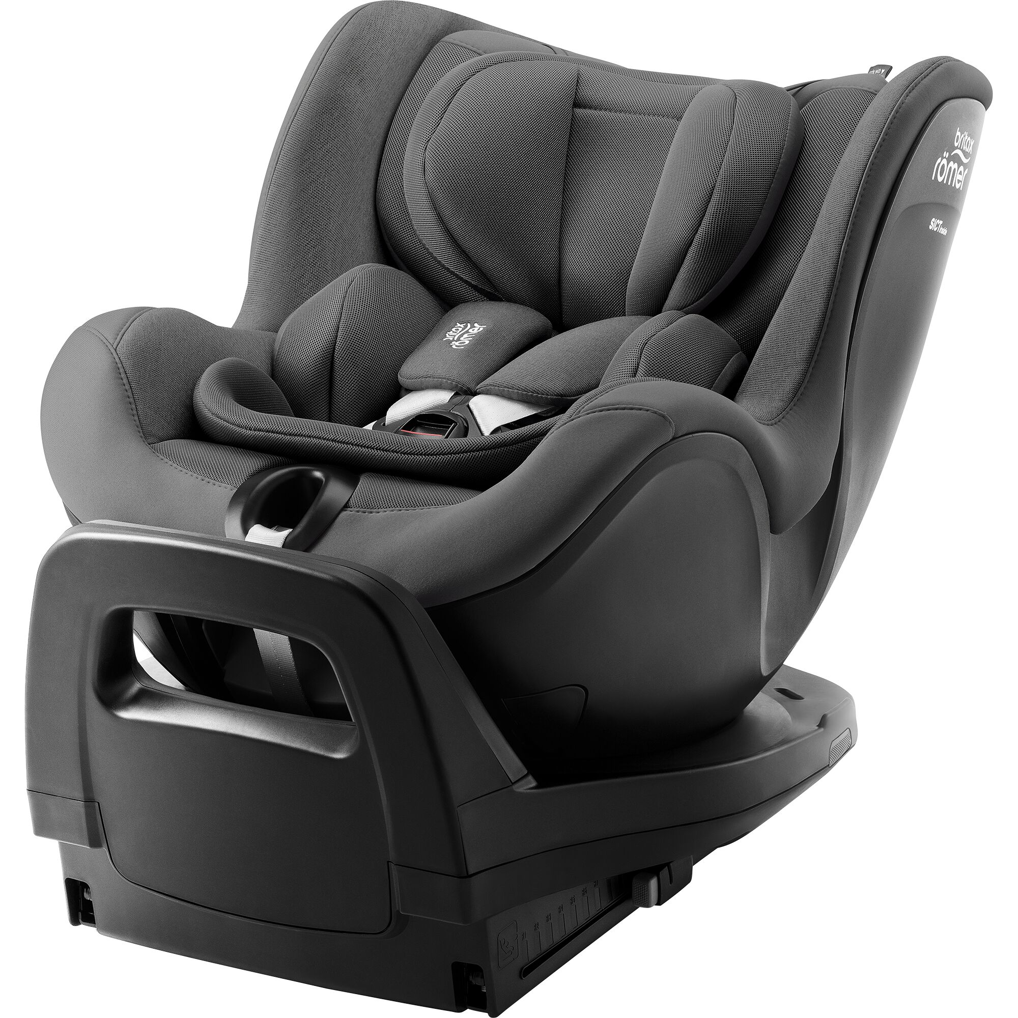 Product Image for Scaun auto pentru copii Britax Römer, rotativ, cu bază ISOFIX, 0 luni-4 ani, 40-105 cm, 0-19 kg, Isofix, DUALFIX PRO, mineral grey