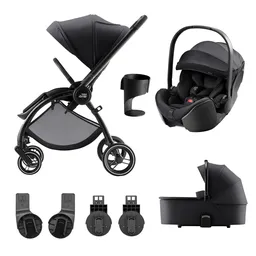 Pachet cărucior pentru copii, 3 în 1, Britax Römer Rio, Carbon Black - 1