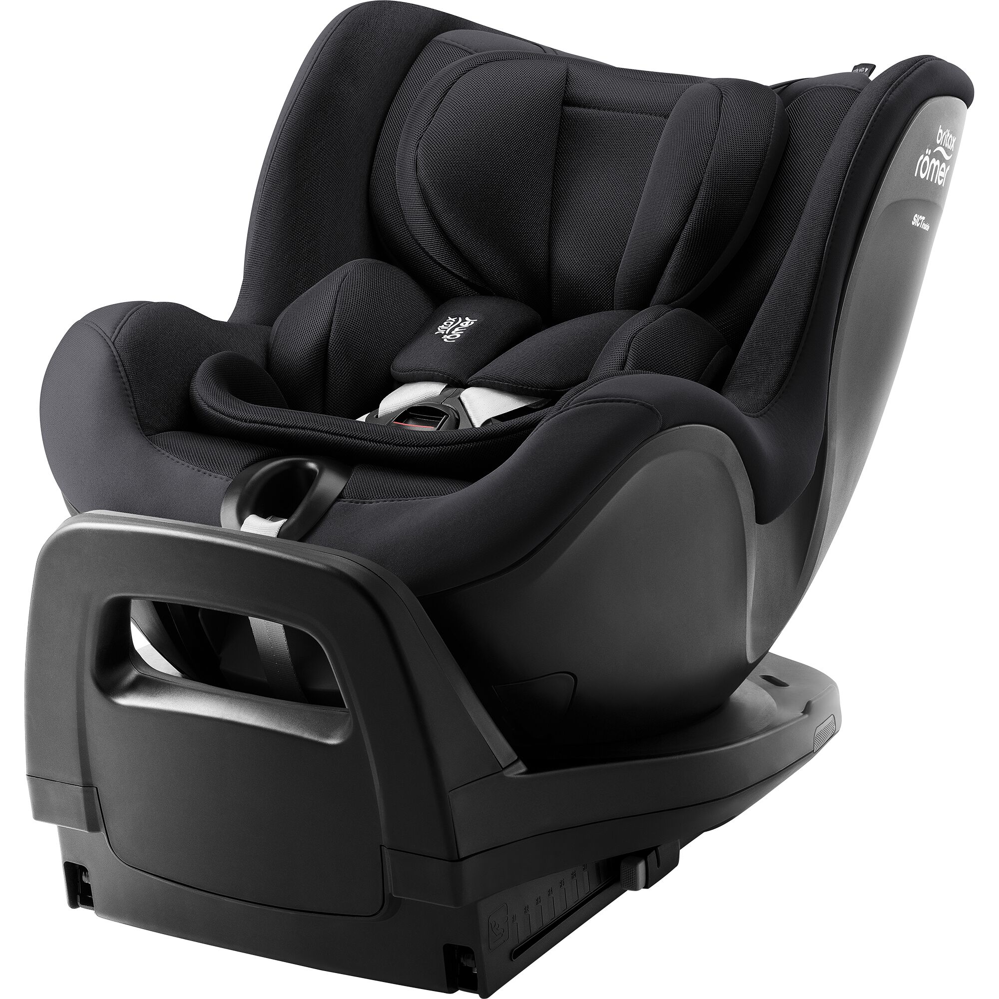 Product Image for Scaun auto pentru copii Britax Römer, rotativ, cu bază ISOFIX, 0 luni-4 ani, 40-105 cm, 0-19 kg, Isofix, DUALFIX PRO, carbon black