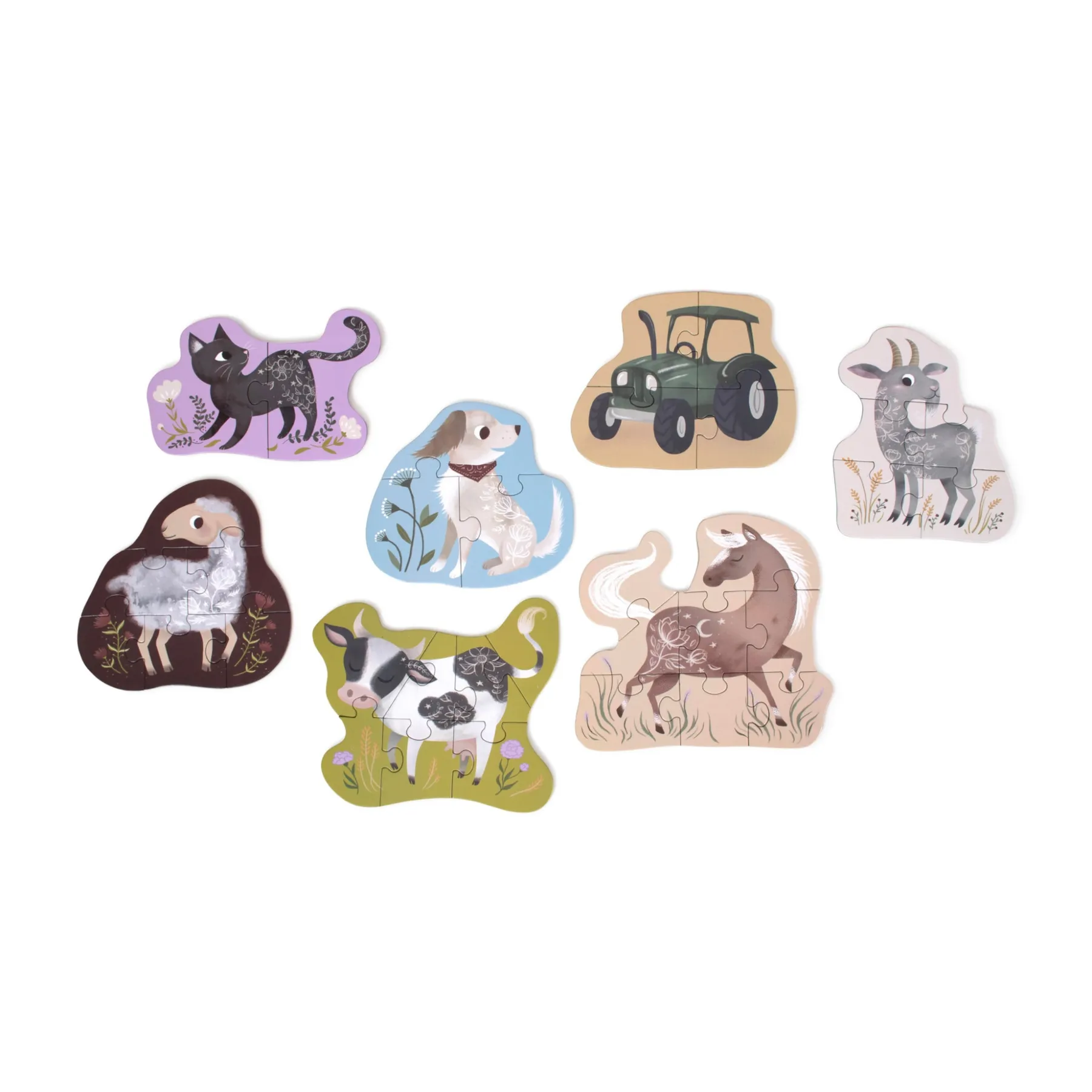 Puzzle din carton, set de 7 bucăți - 2