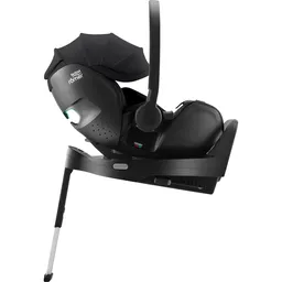 Pachet scaun auto tip scoică pentru copii cu bază ISOFIX inclusă, Britax Römer, reclinabil, 0-15 luni, 40-85 cm, 0-13 kg, BABY-SAFE PRO + husă de vară, Moonbeam - 4