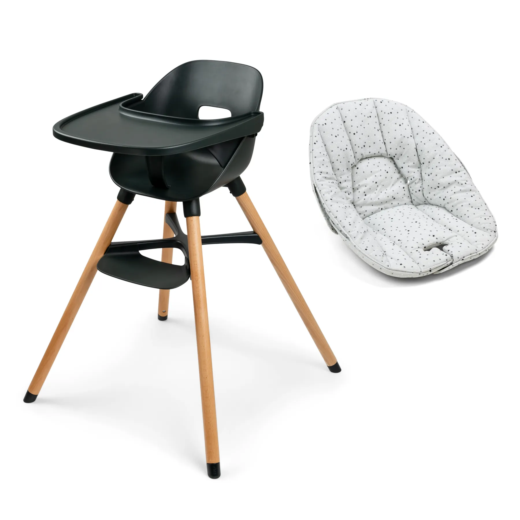 Pachet promoțional - Scaun de masă Ziza cu accesorii incluse - 1