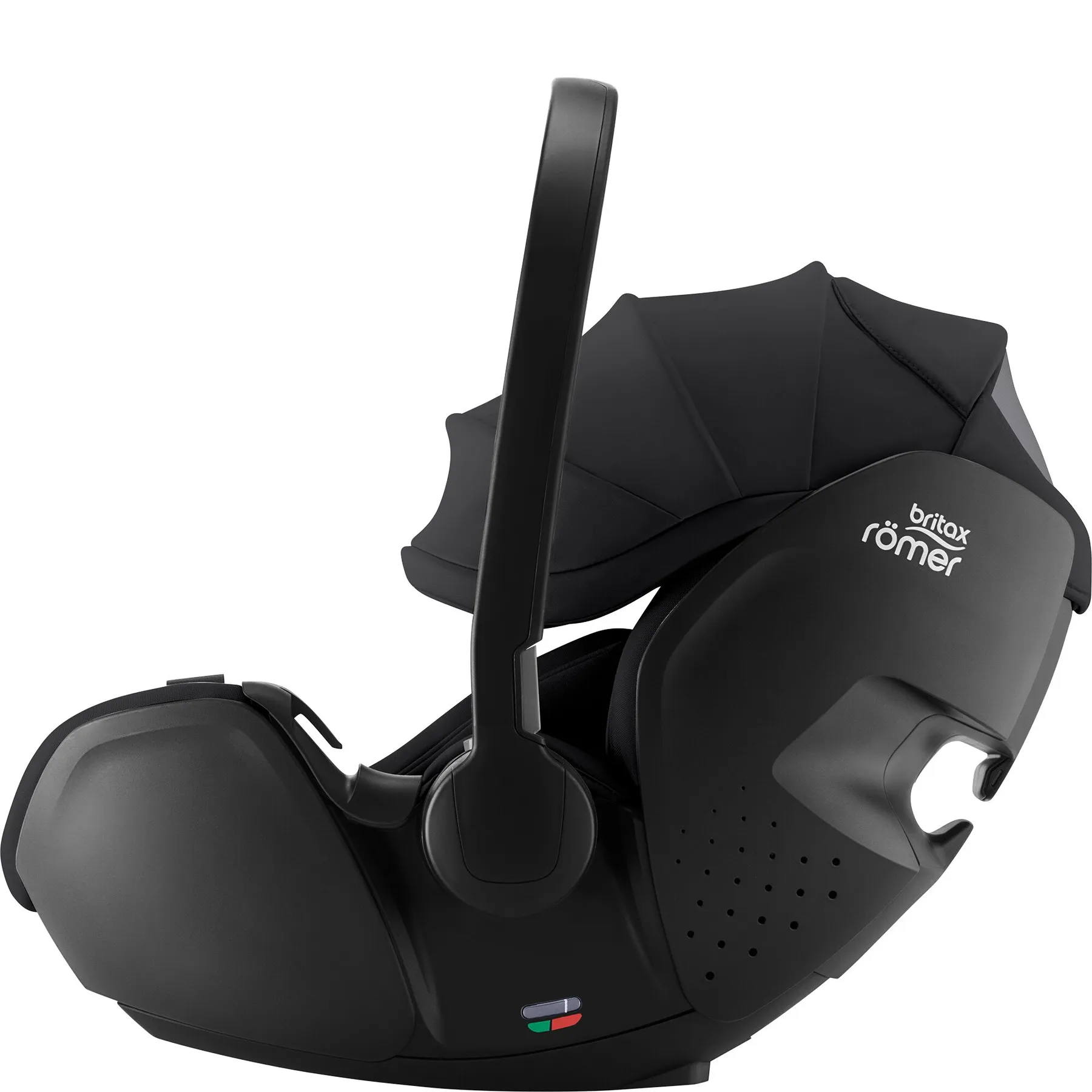 Pachet scaun auto tip scoică pentru copii cu bază ISOFIX inclusă, Britax Römer, reclinabil, 0-15 luni, 40-85 cm, 0-13 kg, BABY-SAFE PRO + husă de vară, Moonbeam - 9