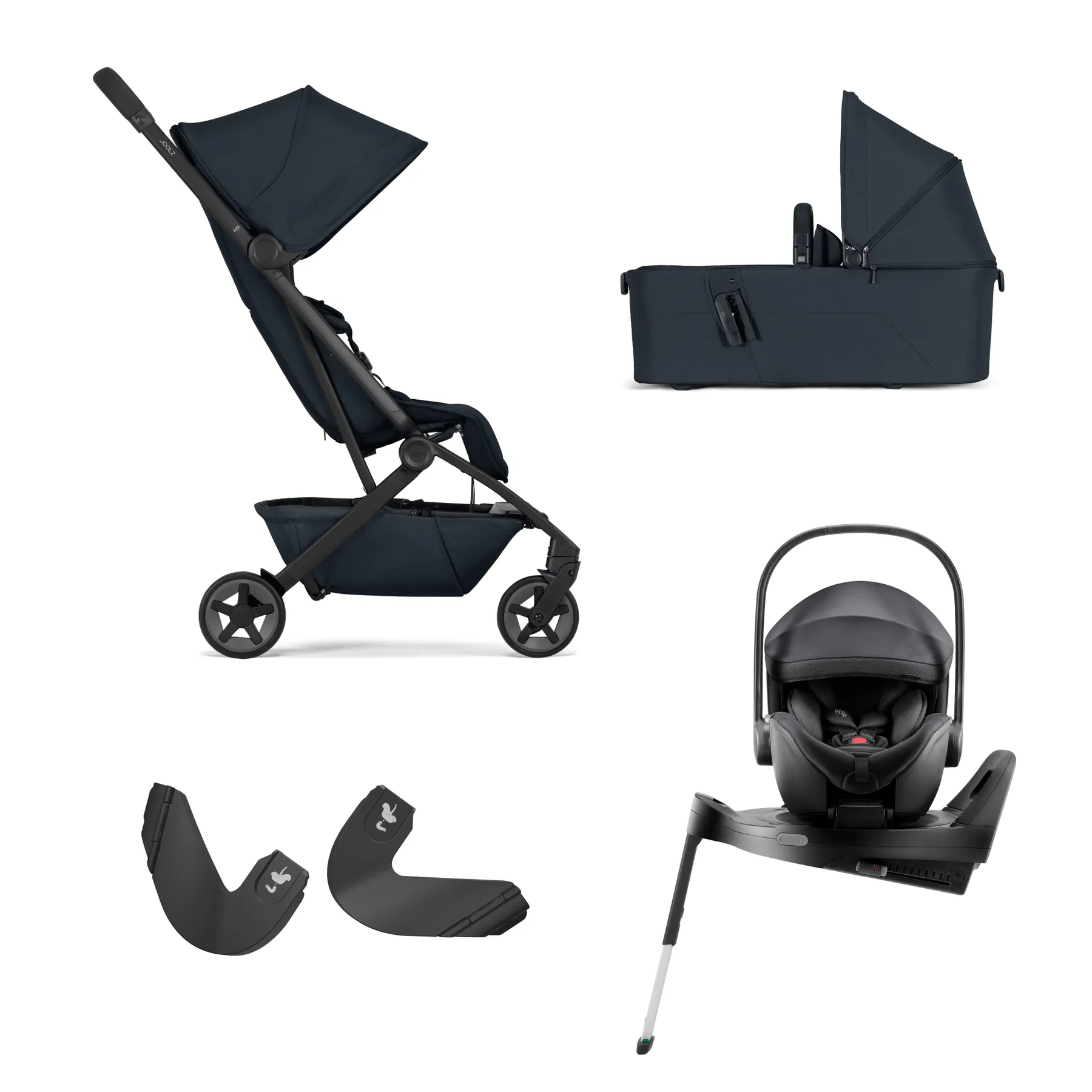 Pachet cărucior pentru copii, 4 în 1, Joolz Aer2, Dark navy blue - 1