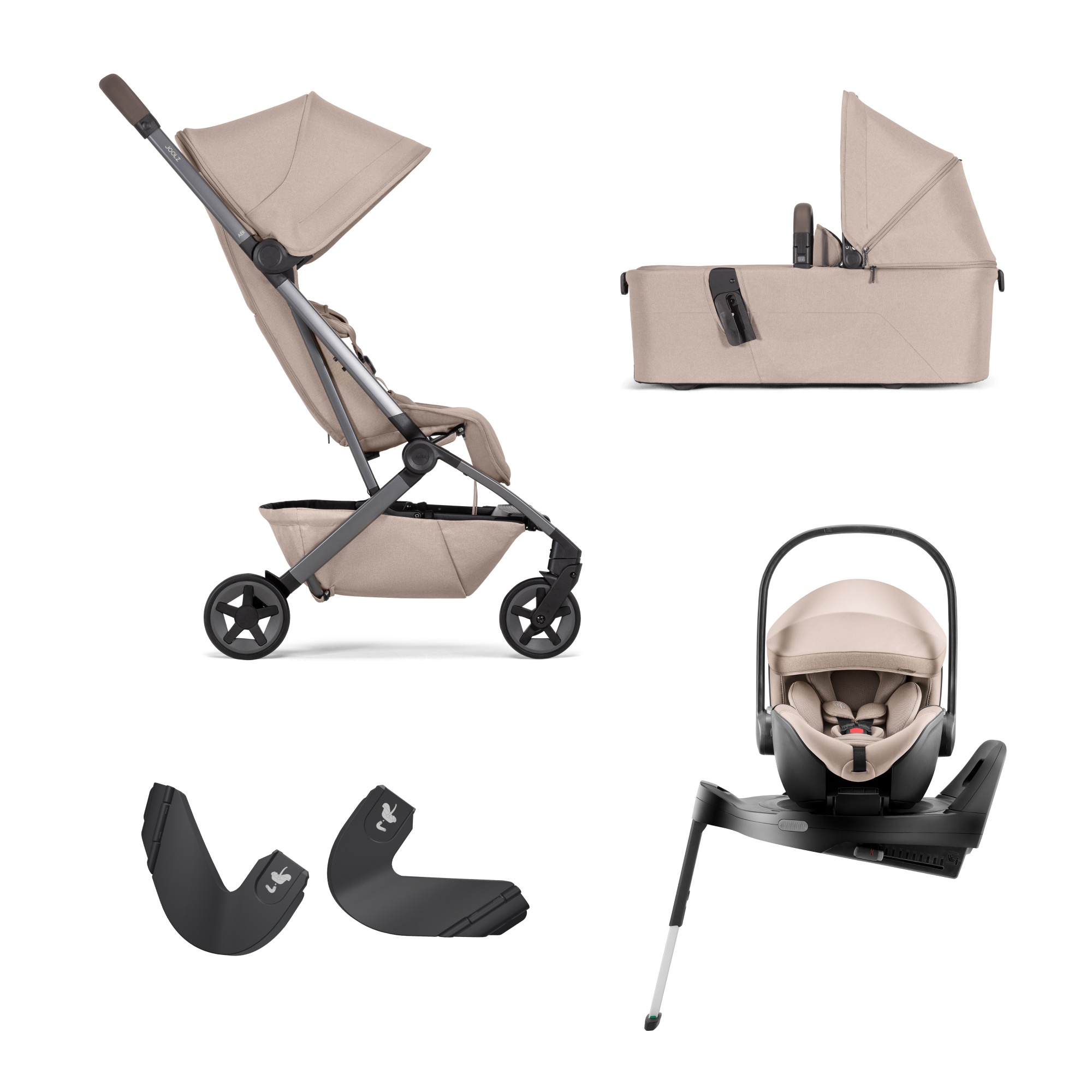 DIESEL KIDS クッション 2個セット レア Pachet cărucior pentru copii, 4 în 1, Joolz Aer2, Sandy taupe
