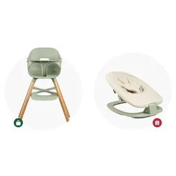 Pachet promoțional - Scaun de masă Ziza, Olive + Balansoar și kit de instalare pe scaunul Ziza, Olive - 1