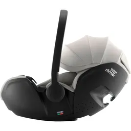 Pachet scaun auto tip scoică pentru copii cu bază ISOFIX inclusă, Britax Römer, reclinabil, 0-15 luni, 40-85 cm, 0-13 kg, BABY-SAFE PRO + husă de vară, Moonbeam - 6