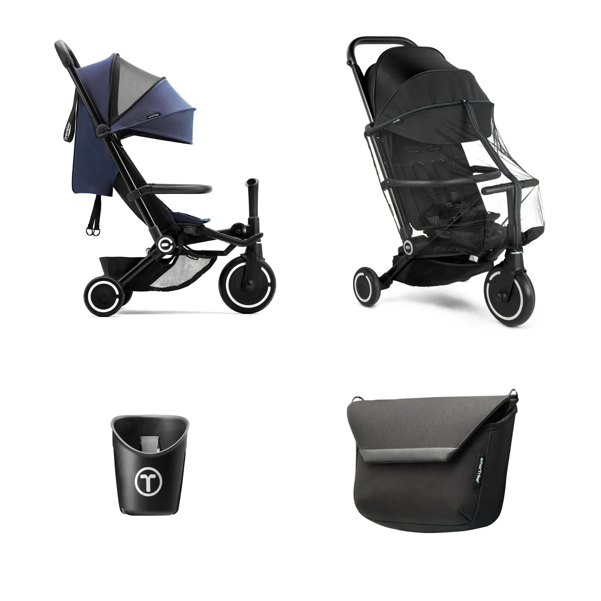 Product Image for Pachet promoțional - Tricicletă SmarTrike Xtend Traveler + accesorii, blue